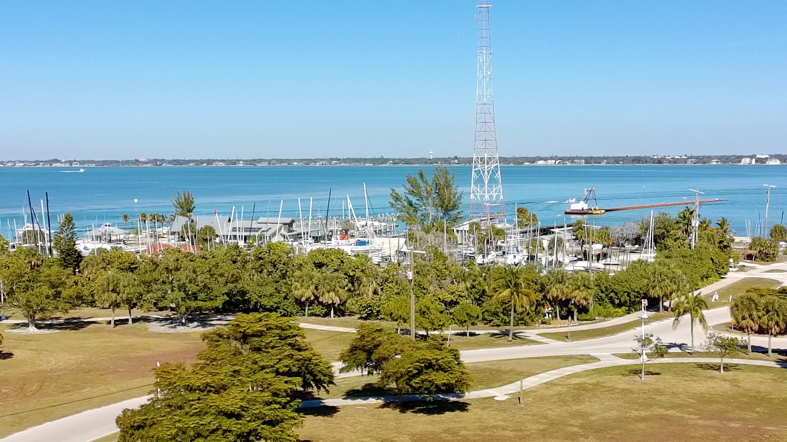 Looking NE over the Sarasota Sailing Squadron