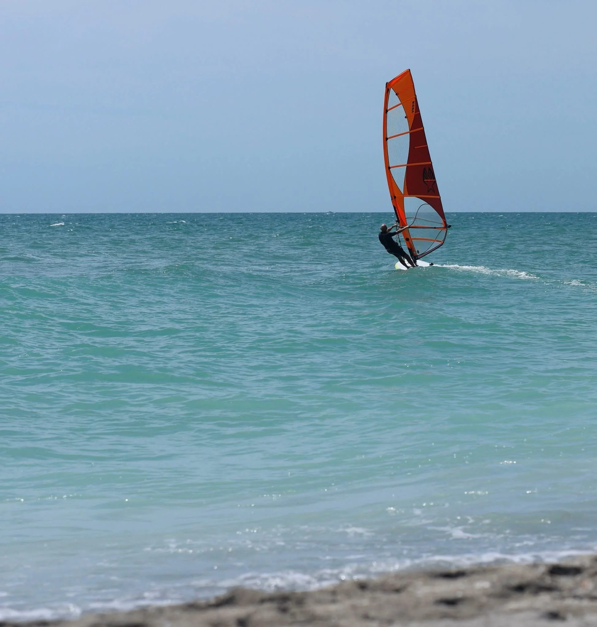 Windsurfing at South Lido Beach