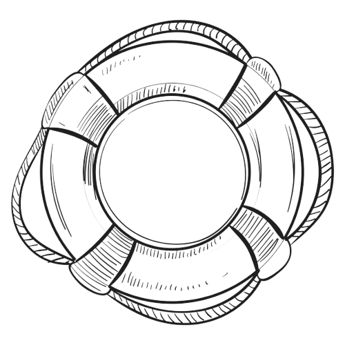 Diagram of a donut with labeled sections for different types of flavors or toppings.