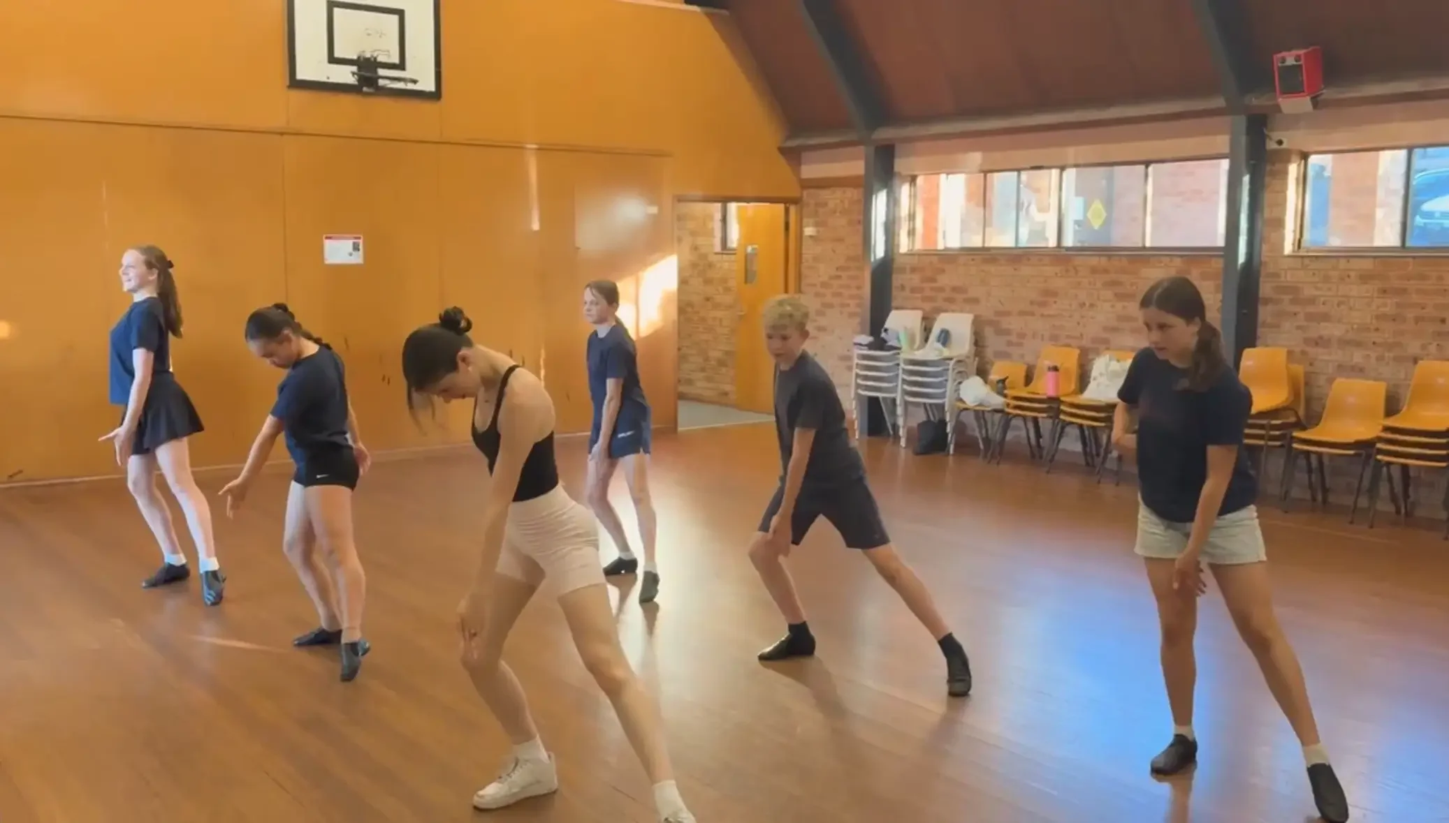 Children dancing in a musical theatre dance class at Boutique Music Theatre
