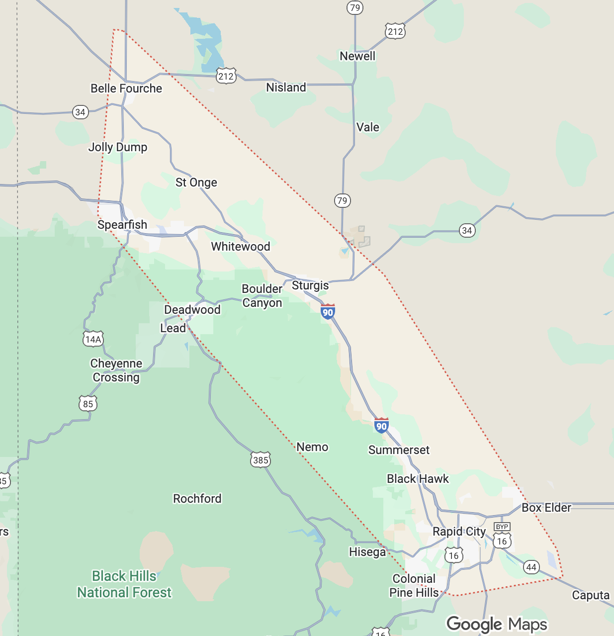 Service area of Cleaning Quality LLC; residential cleaning service; northern hills; south dakota