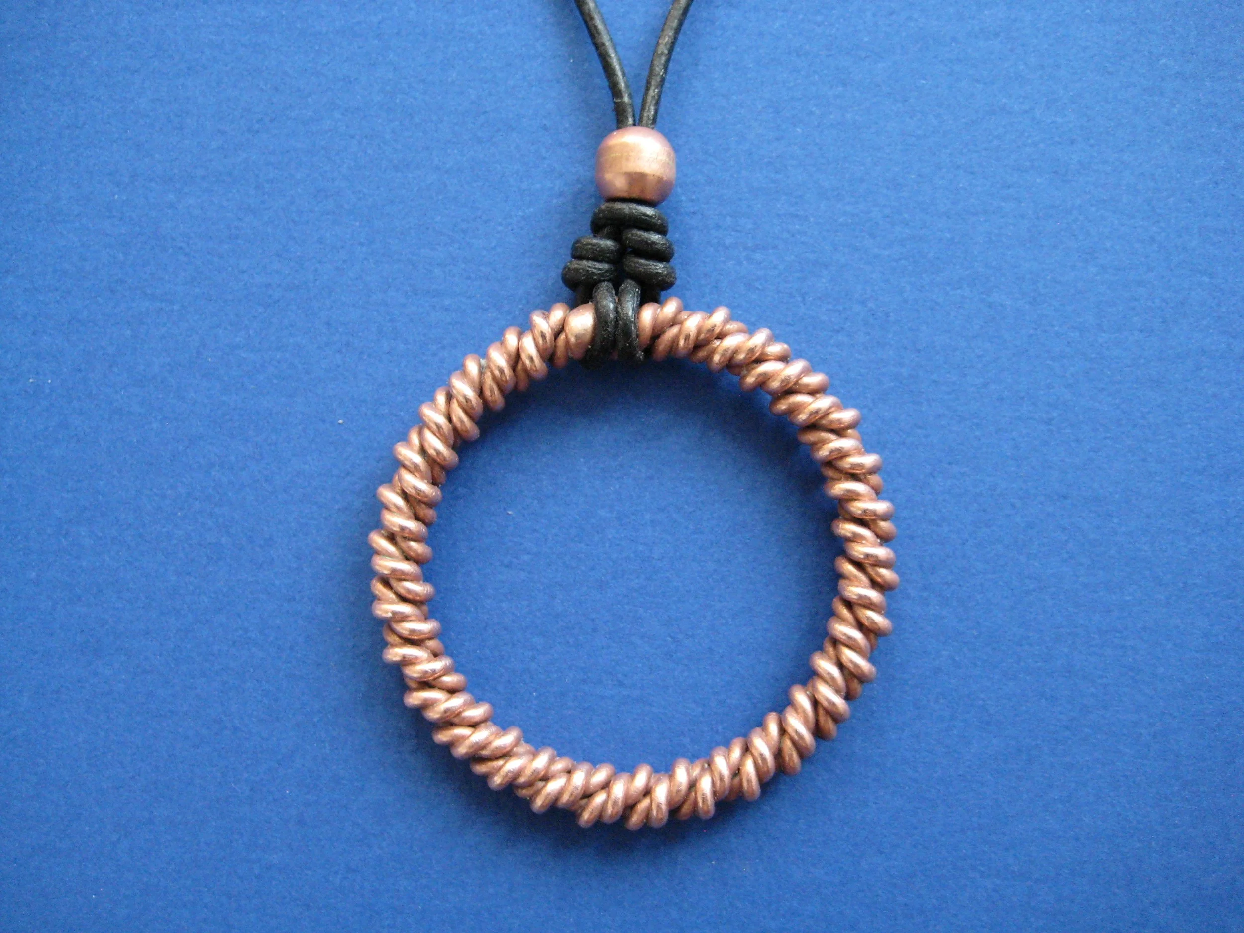 177 MHz | 1/4 Lost Cubit Double Twisted Tensor Ring Pendant