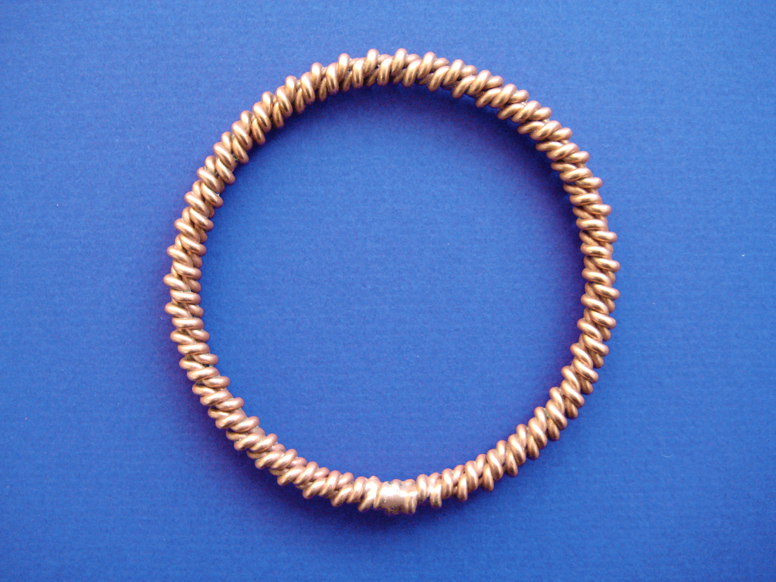 333 MHz | 1/2 Earth Resonance Cubit Tensor Ring | Double Twist 12 Ga. Bracelet (Size M/L)