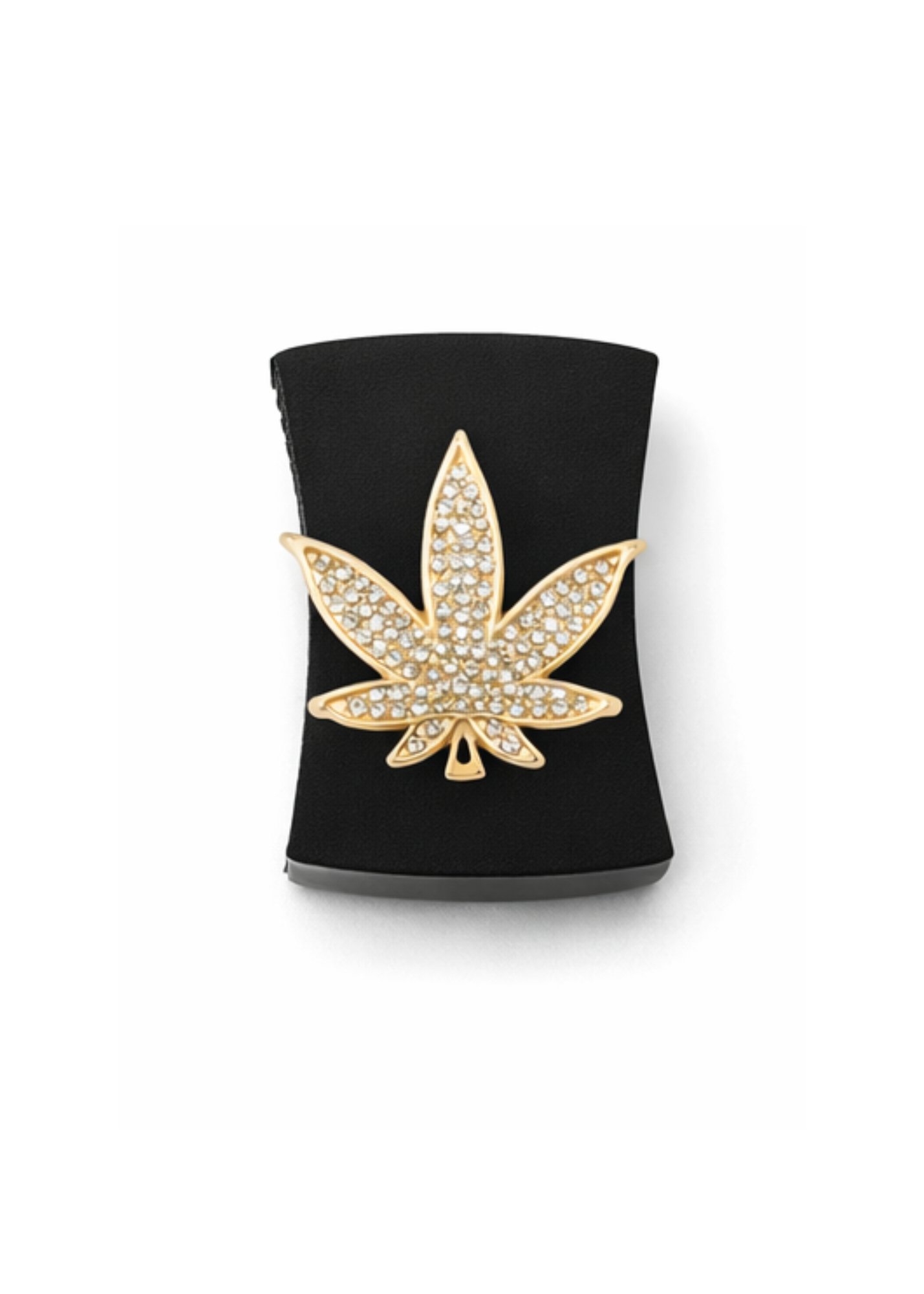 Gold Weed Leaf Charm