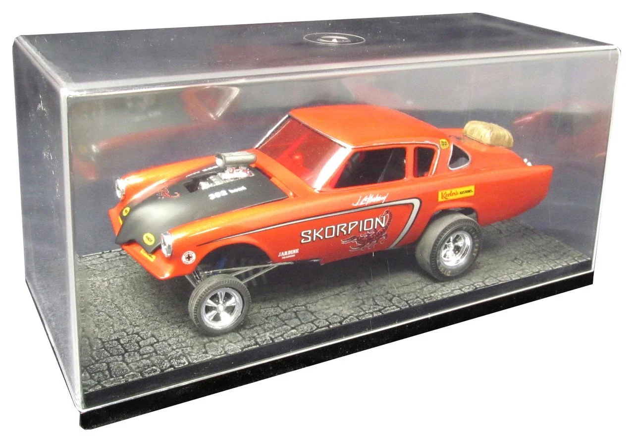 Automotive Display Case Cobblestone base Extra Tall Stackable