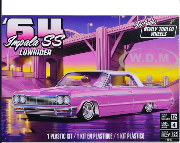Revell 1/25 1964 Chevy Impala SS Lowrider Model Kit – 154‑Piece Custom Builder