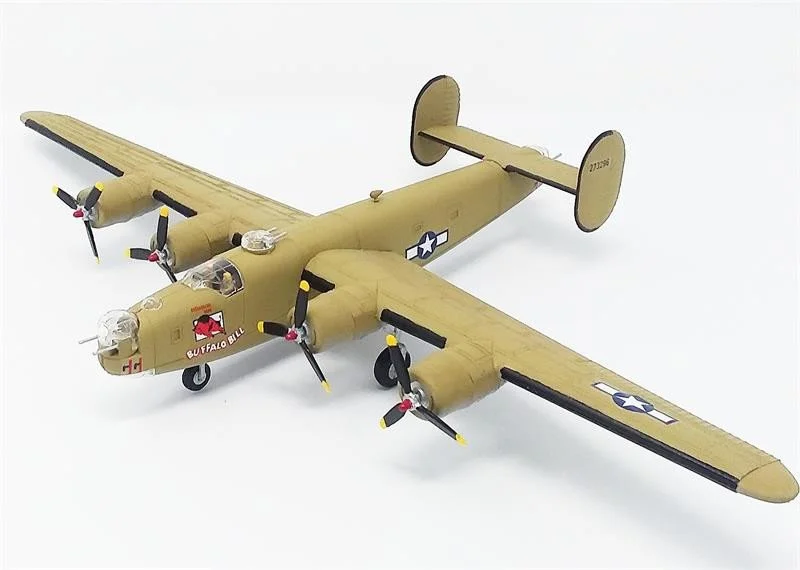 1:92 B-24J Liberator Bomber "Buffalo Bill" with Swivel Stand