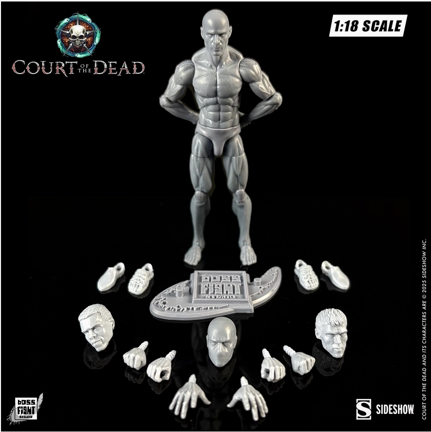 Court of the Dead 1:18th Scale Action Figure Blank | Ethereal Ash Male