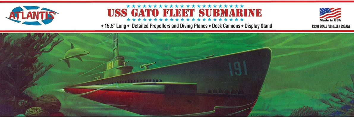 1:240 USS Gato (SSN-212) World War II Fleet Submarine