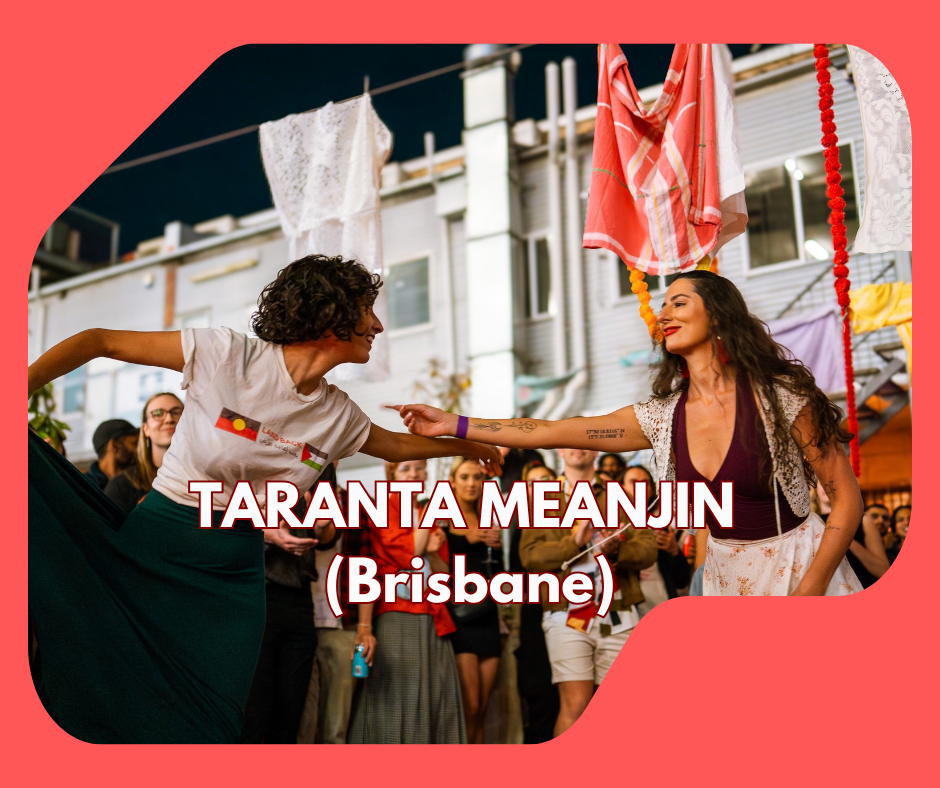 Anna Cerreto teaches and performs the dances of Southern Italy in Meanjin/Brisbane, sharing cultural dance as a way to explore questions about land, solidarity and diaspora identity. At Taranta Festival, Anna will share some pizzica, tarantella and t
