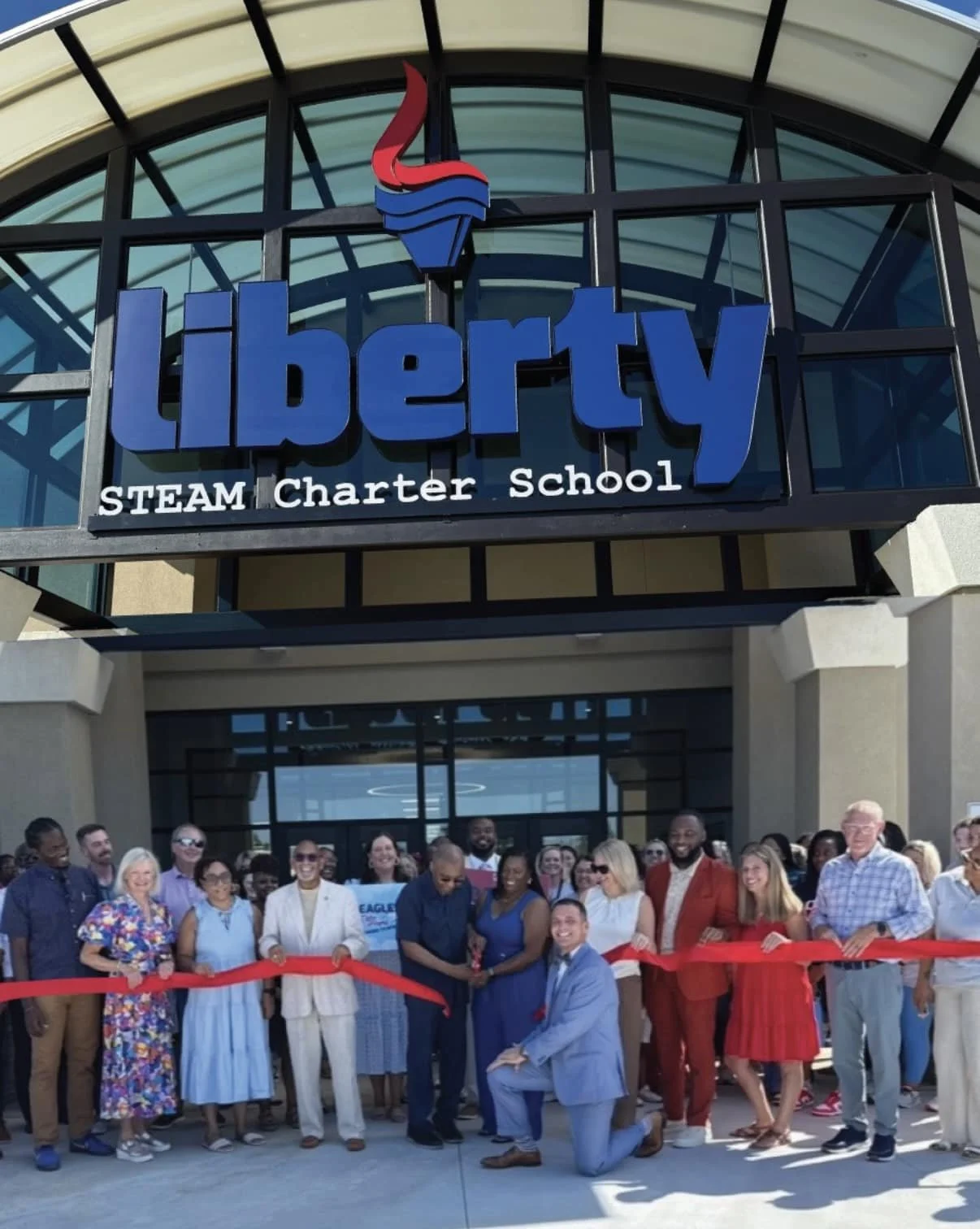 Ribbon Cutting Ceremony at Liberty STEAM Charter School