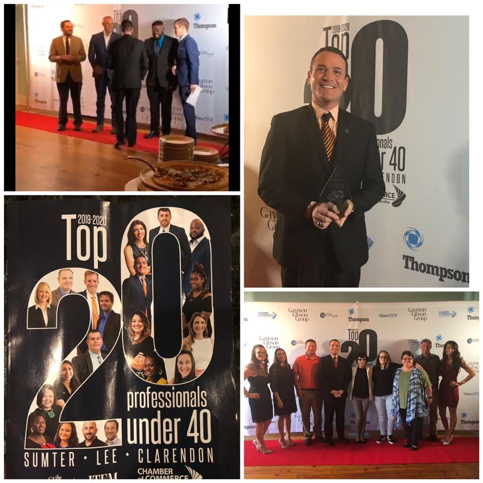 Top 20 Under 40 Professional Award | Sumter Chamber Recognition