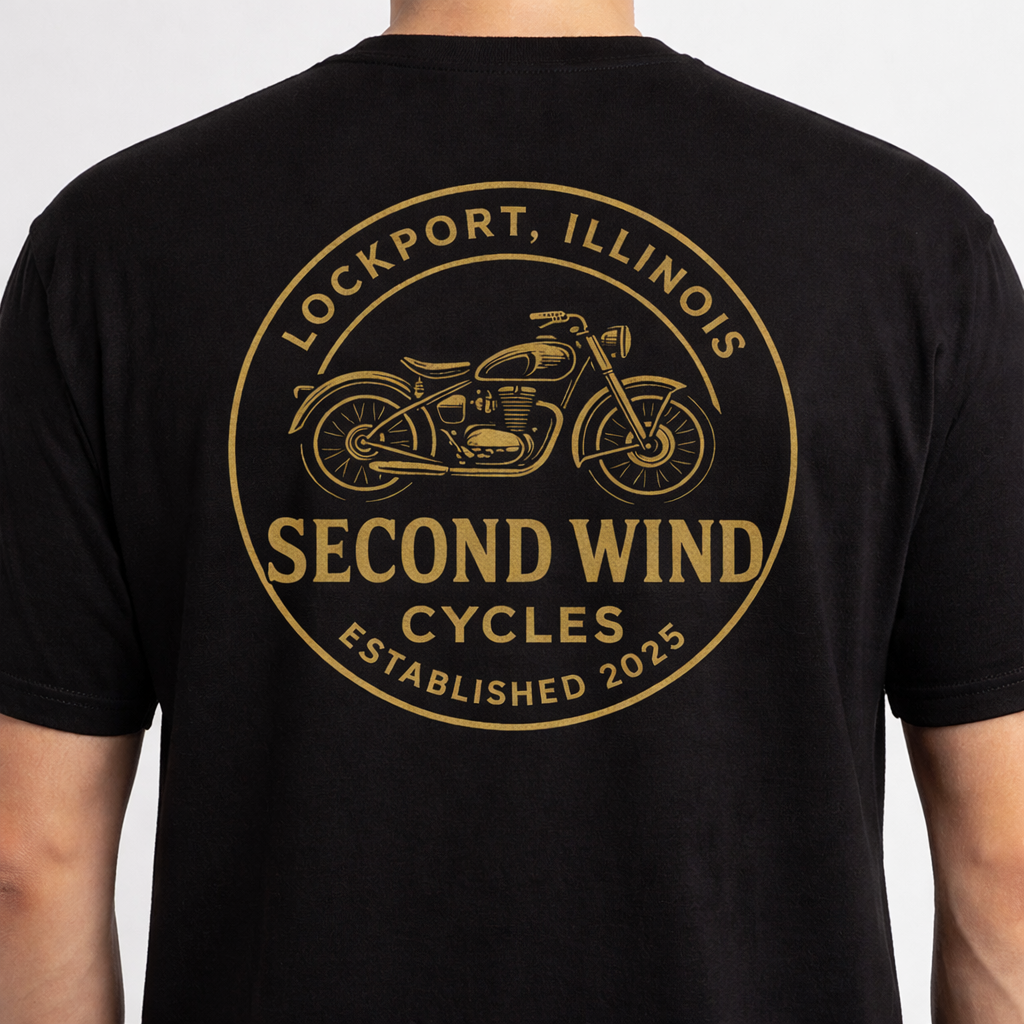 Second Wind Cycles Logo Shirt ( Double Sided)