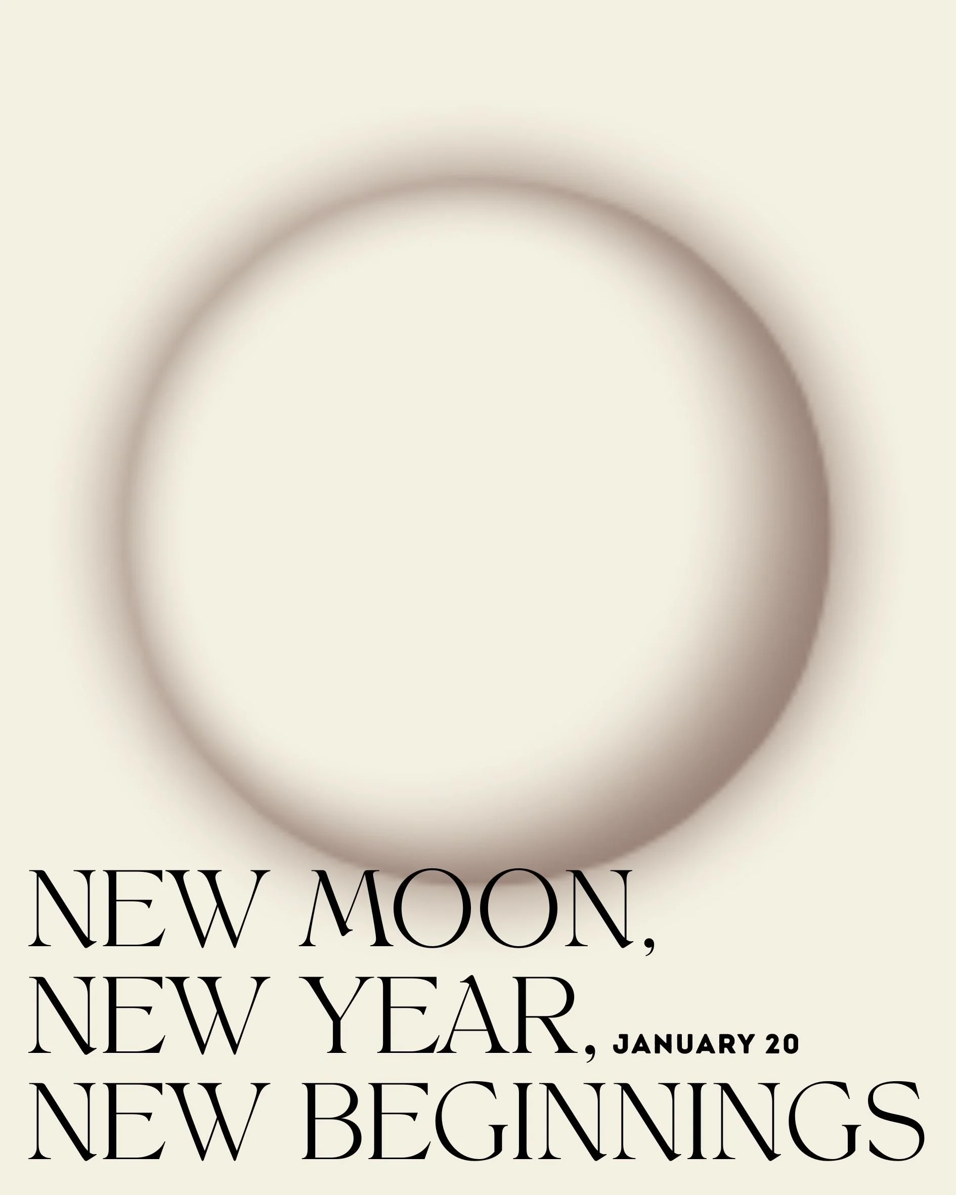 New Moon, New Year, New Beginnings