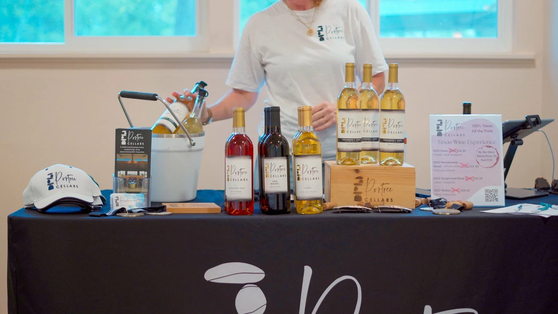  Texas wine showcased during a wine tasting event at Guad Haus, a flexible Austin event space. 