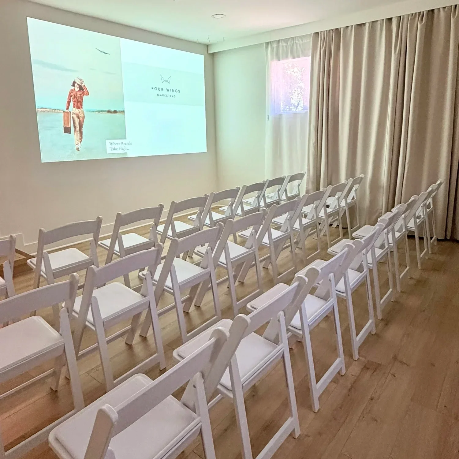 Flexible workshop and training space at Guad Haus Austin