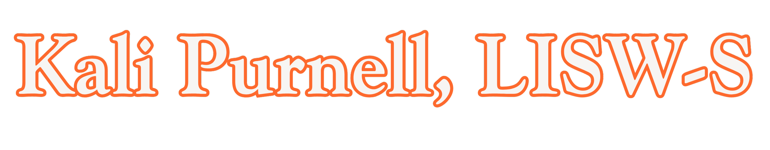 Text reading 'Kali Purnell, LSU's' in orange with a black background.