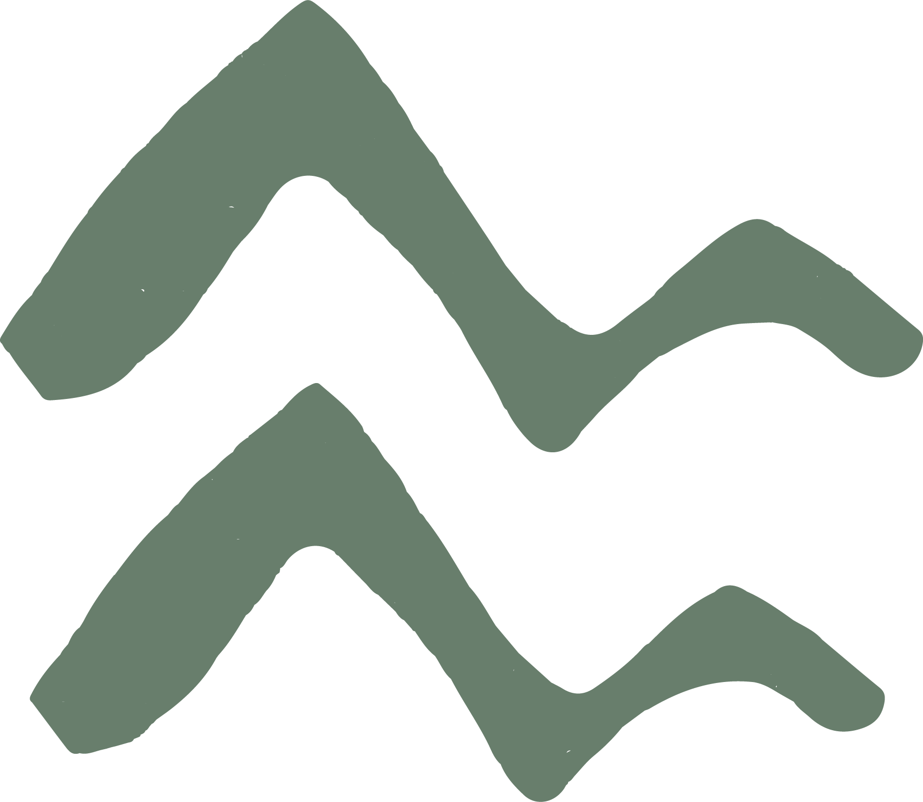Abstract line graph showing multiple upward and downward strokes
