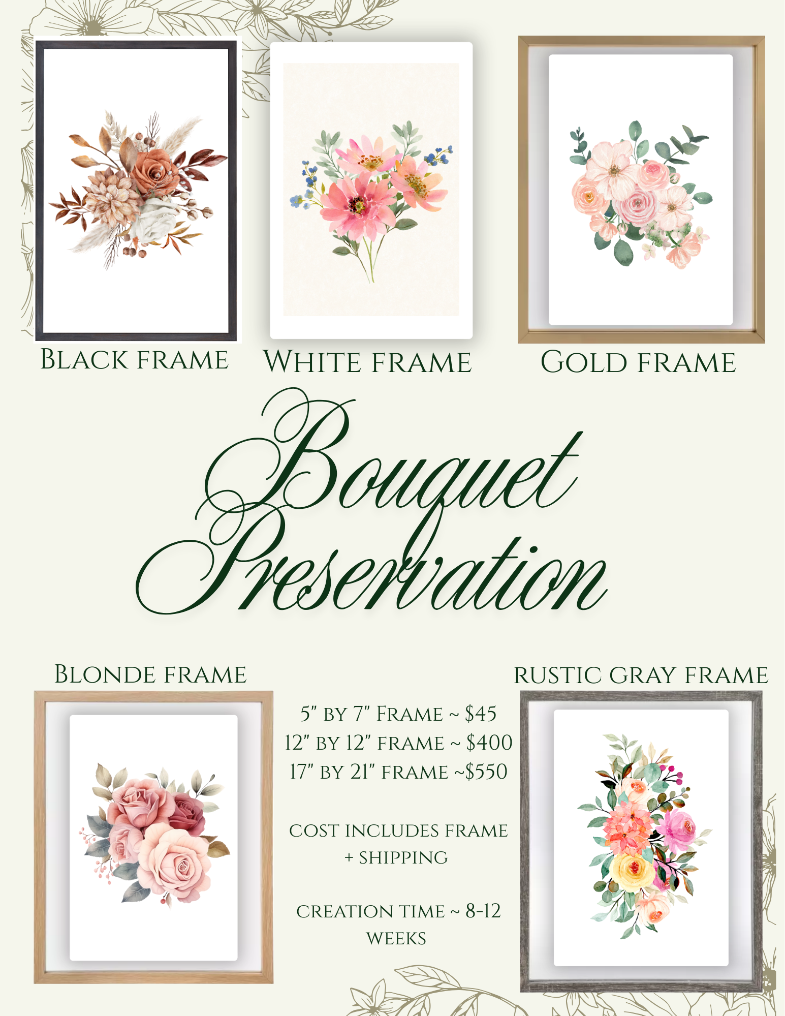 Beige and Green Floral Wedding Invitation Flyer.png