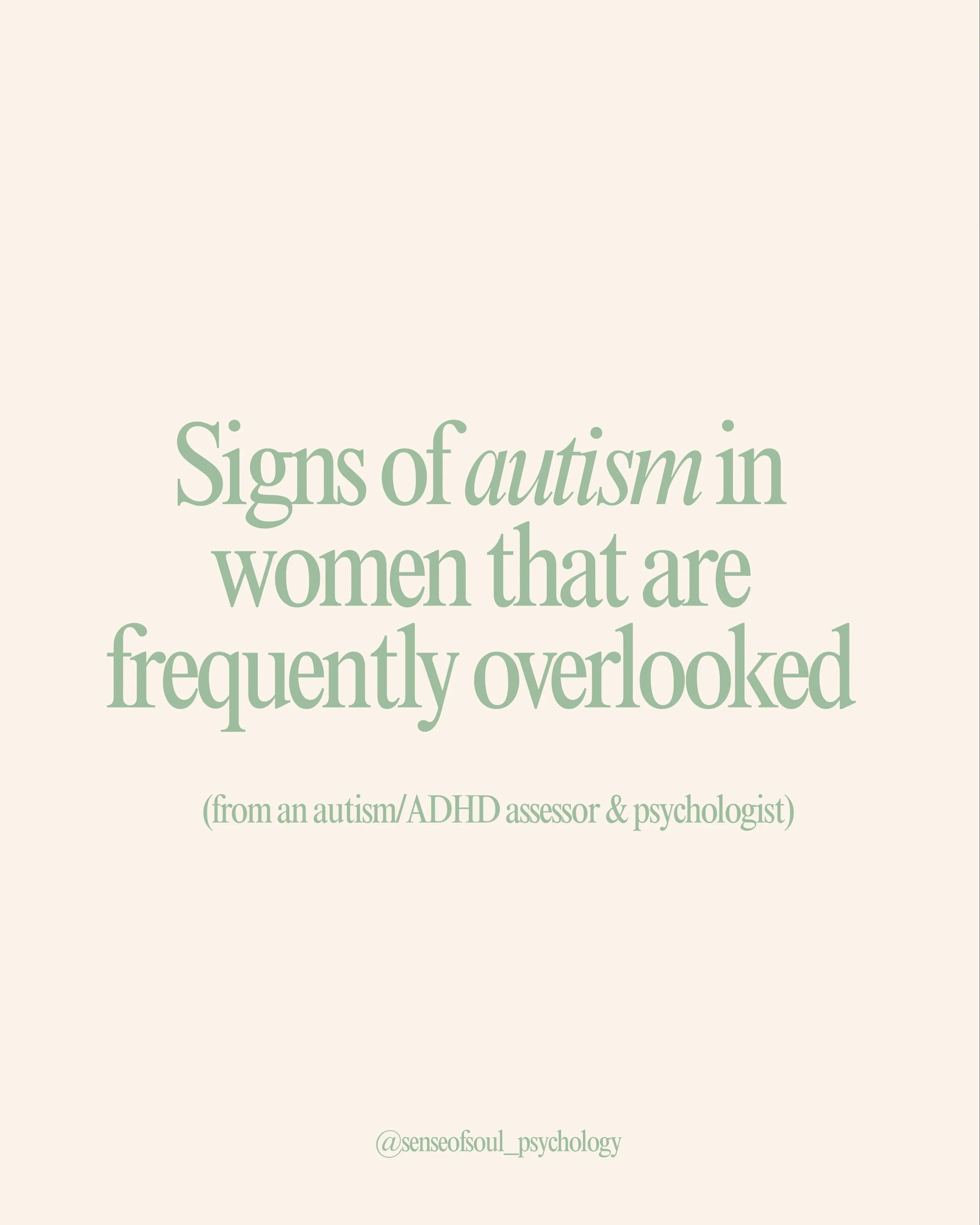 Many of the women we assess have spent years wondering why life feels harder than it seems to for everyone else.
They&rsquo;re often described as anxious, sensitive, perfectionistic, independent, or &ldquo;just an overthinker.&rdquo;
Sometimes there&