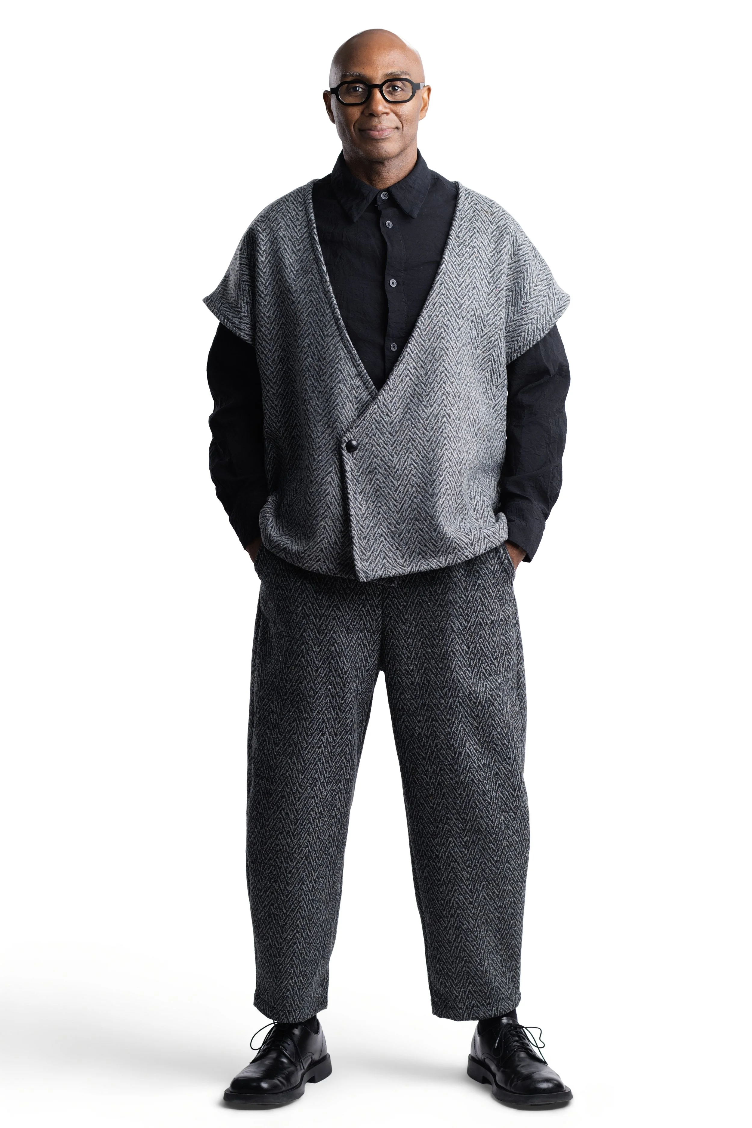 Grey Wool Pants
