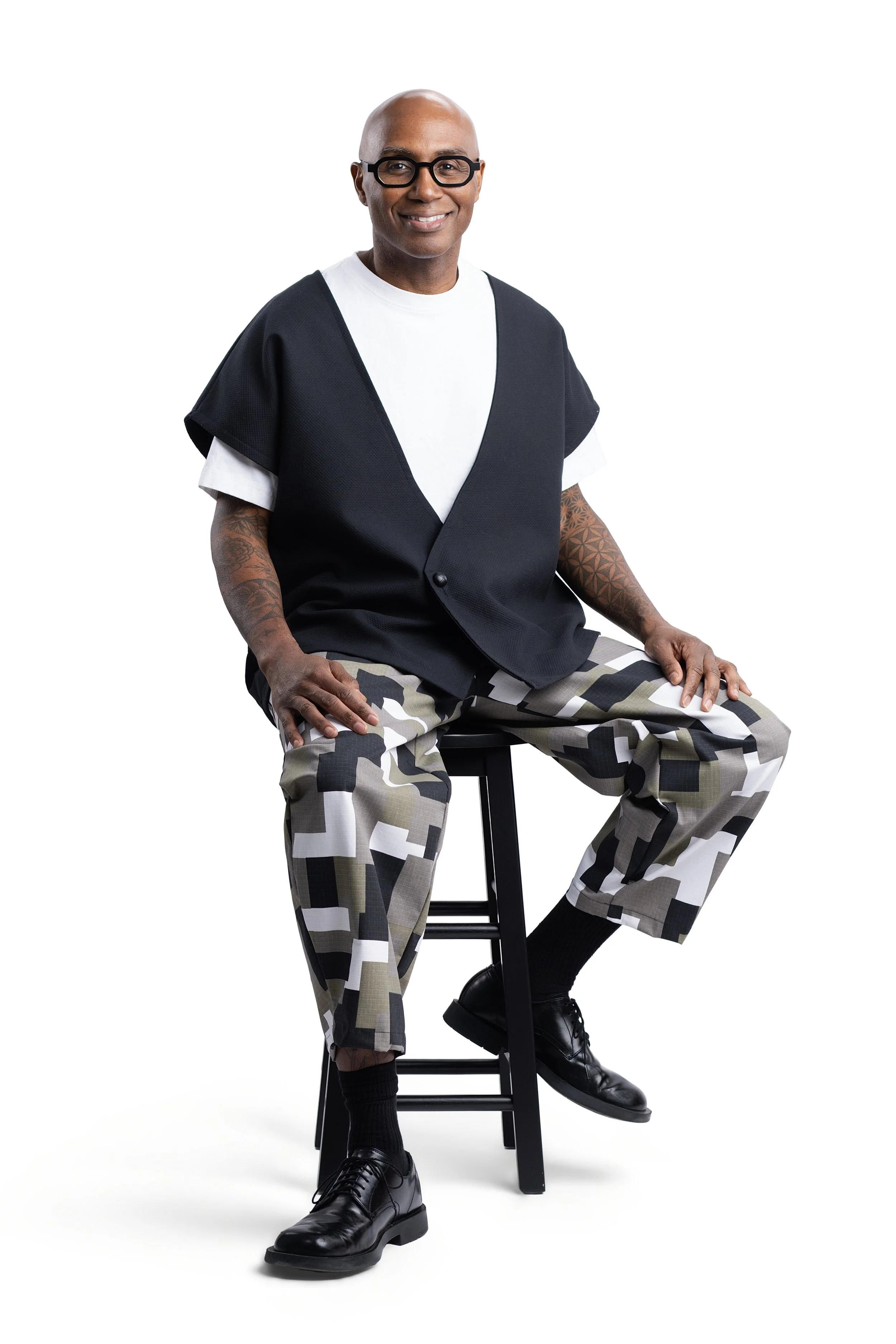 Black Cotton Vest
