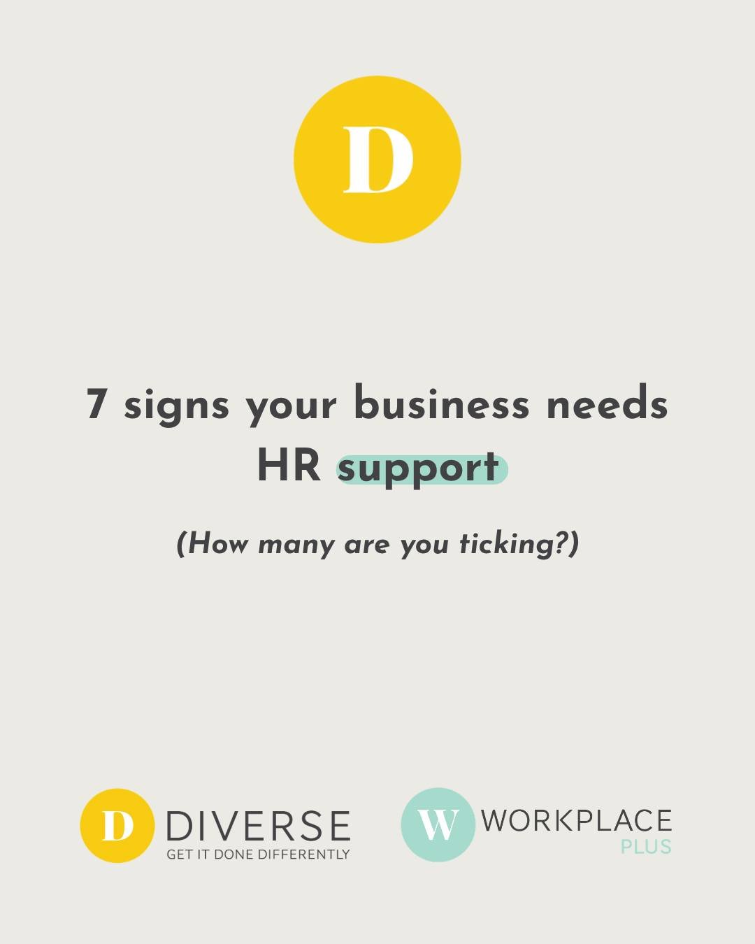 Most business owners don't need HR support until they suddenly do. 😅

Usually it's not one big dramatic moment. It's the little things that pile up. A contract that's a few years out of date. A complaint you've been meaning to deal with. A pay rate 