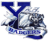 Yale University Badgers emblem with a large 'Y' and a snarling badger mascot