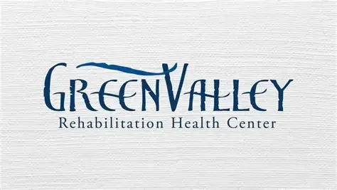 Green Valley Rehabilitation & Health Center logo with stylized text.