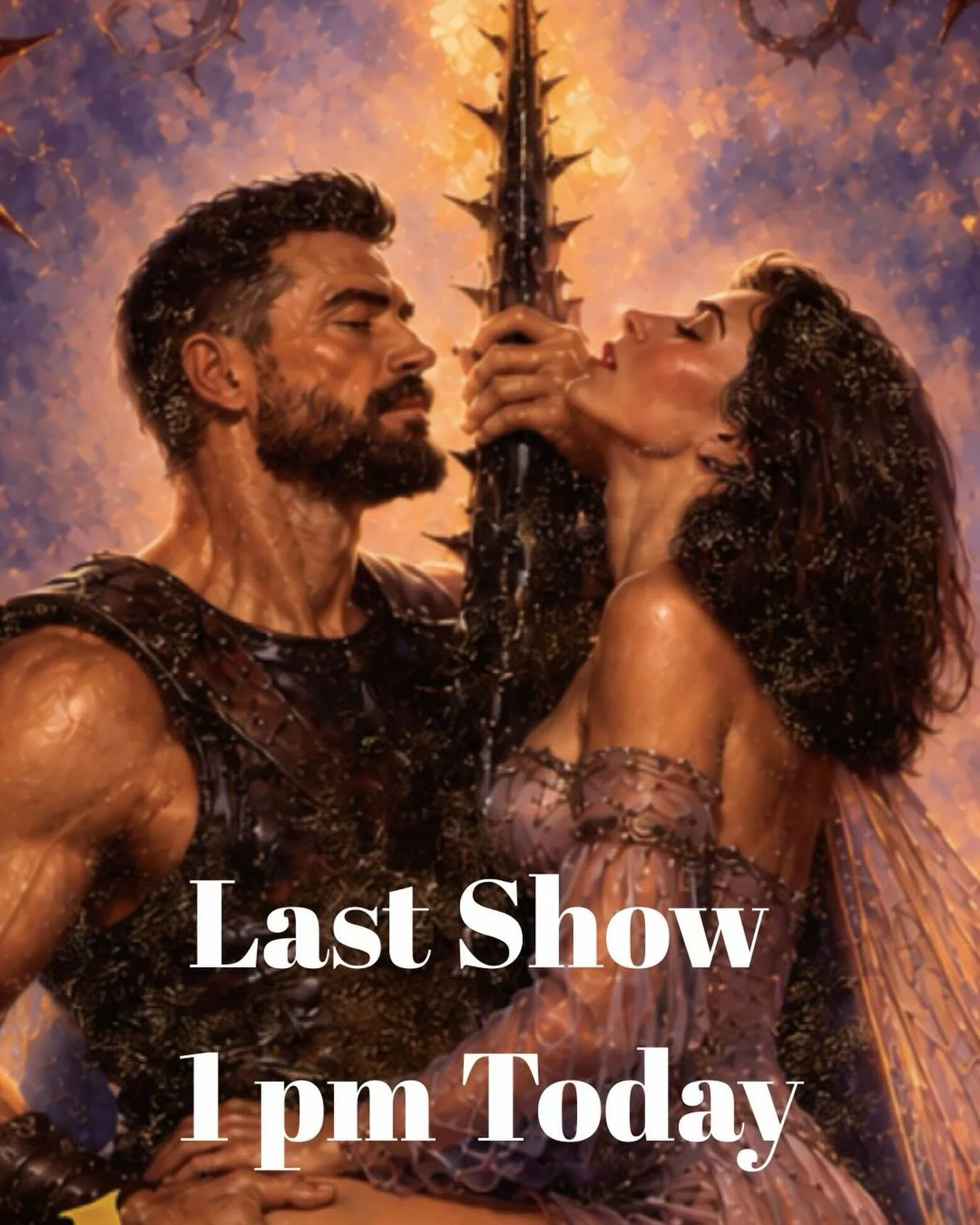 This is your last chance.

Thrust Issues closes this afternoon at Byron Theatre, with the final performance at 1pm.

A book club. Two mischievous fairies. Twelve local actors who have trained, worked and performed for months to get to this stage.

As