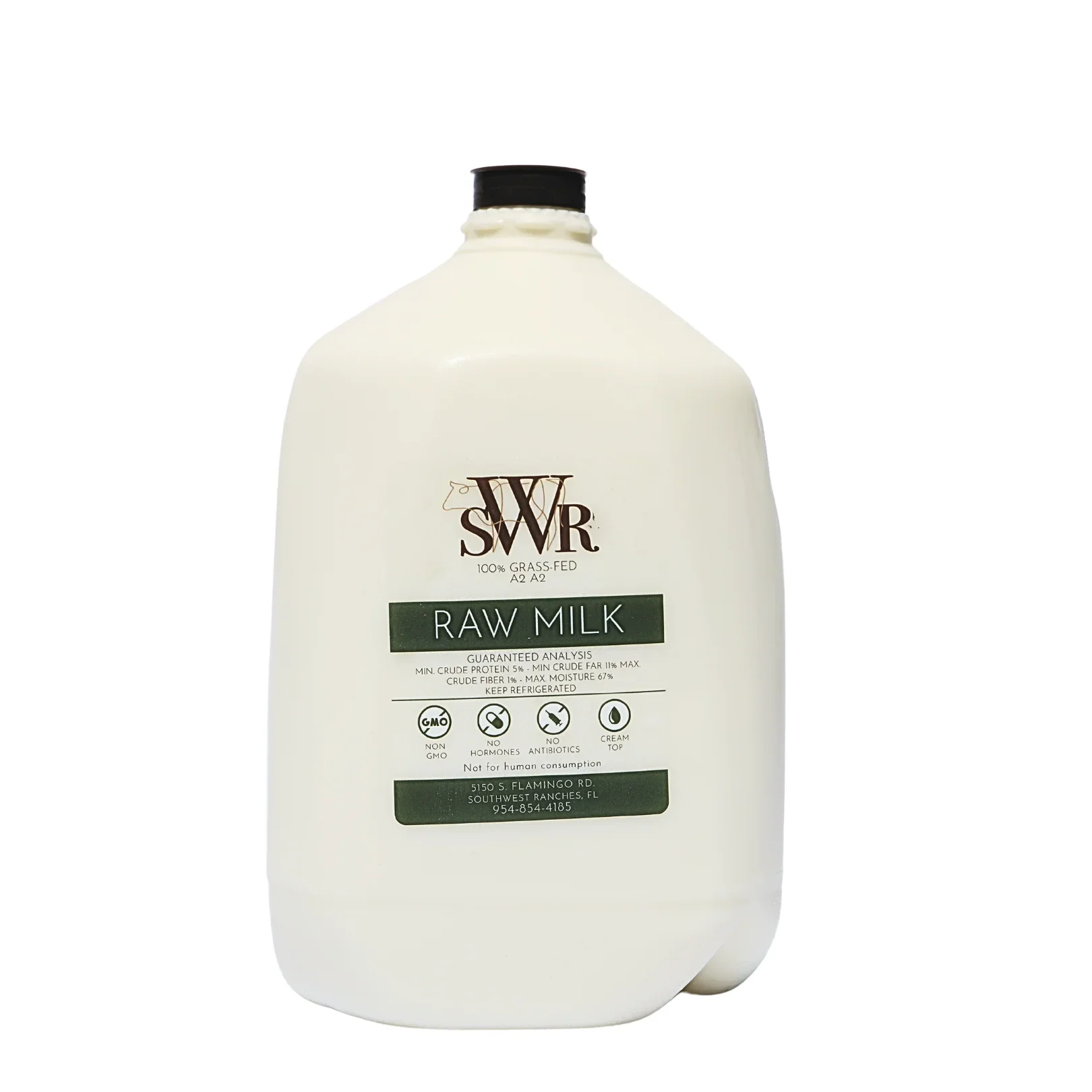 Raw Cow's Milk A2 (SWR) - Gallon