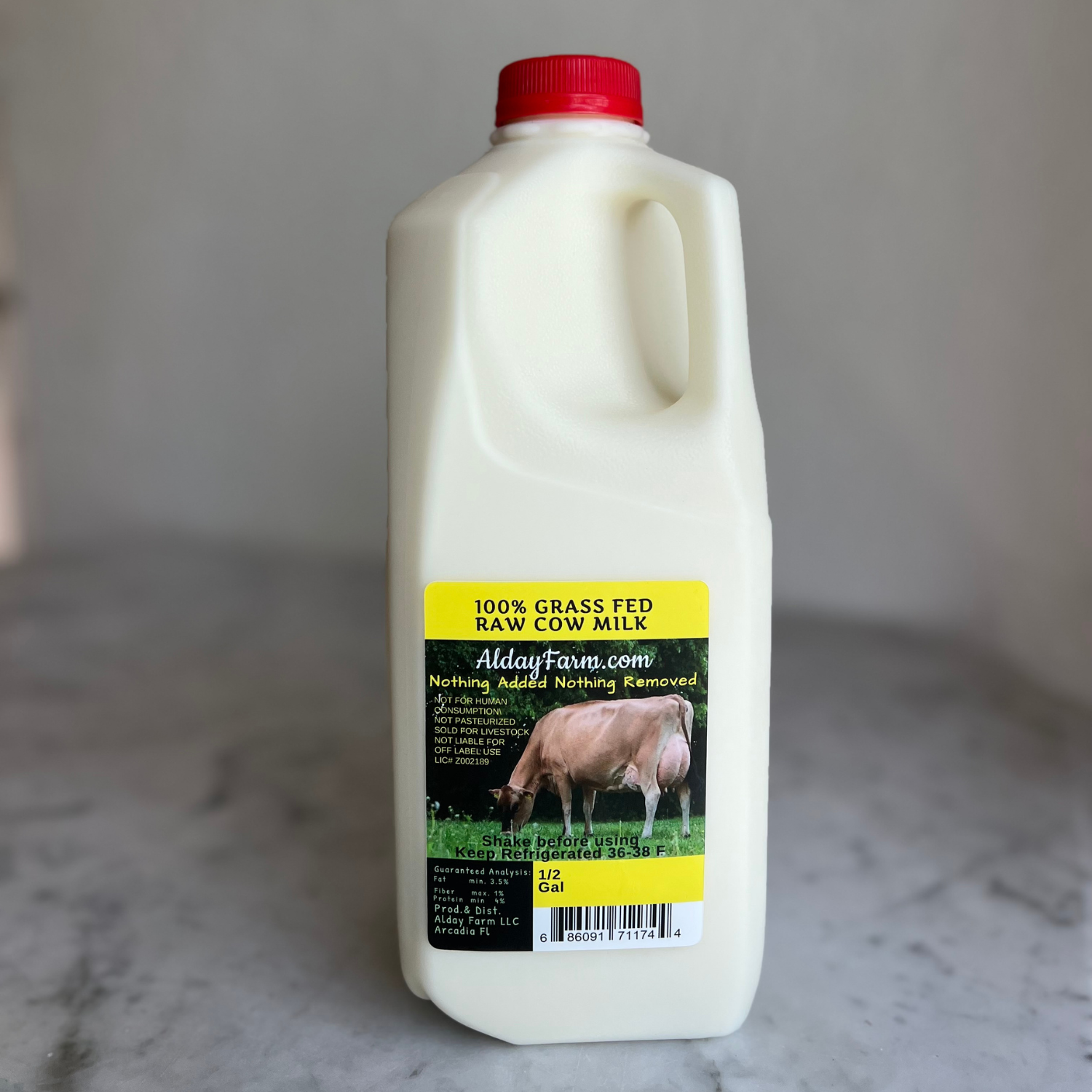 Raw Milk (Alday Farm) - Gallon/Half Gallon