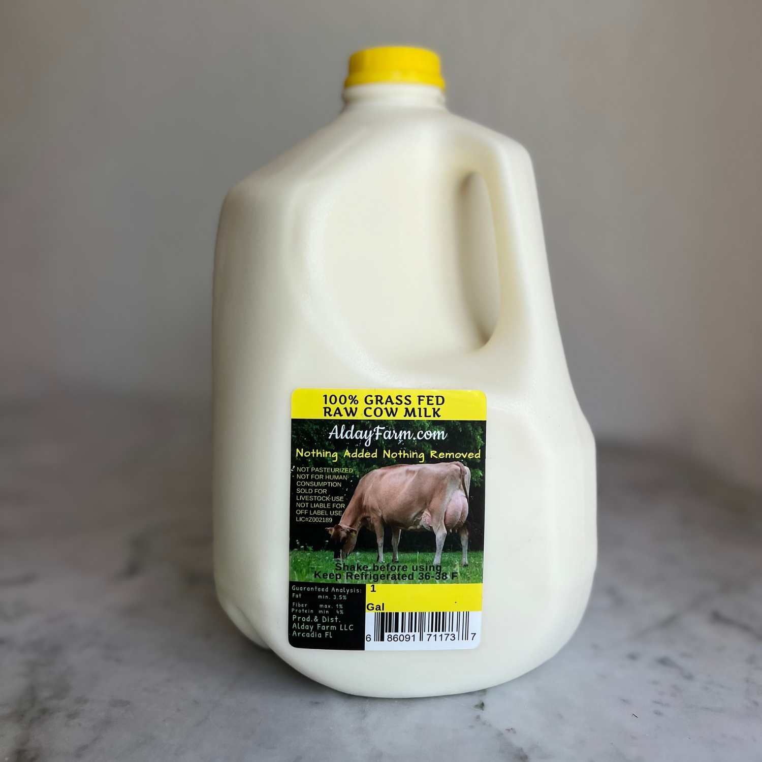 Raw Milk (Alday Farm) - Gallon/Half Gallon