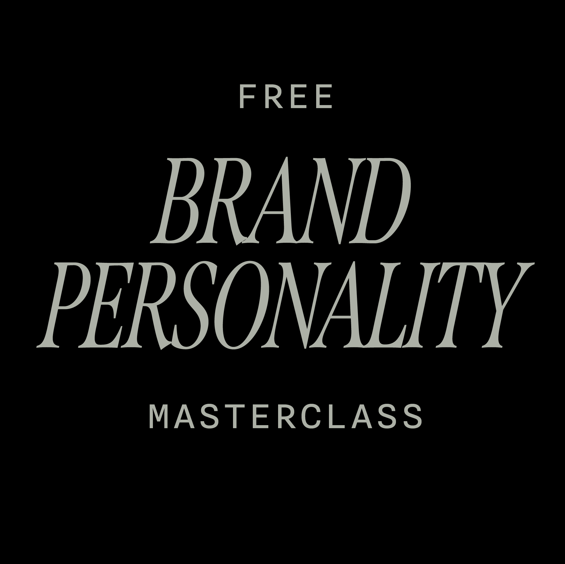 Brand Personality Masterclass