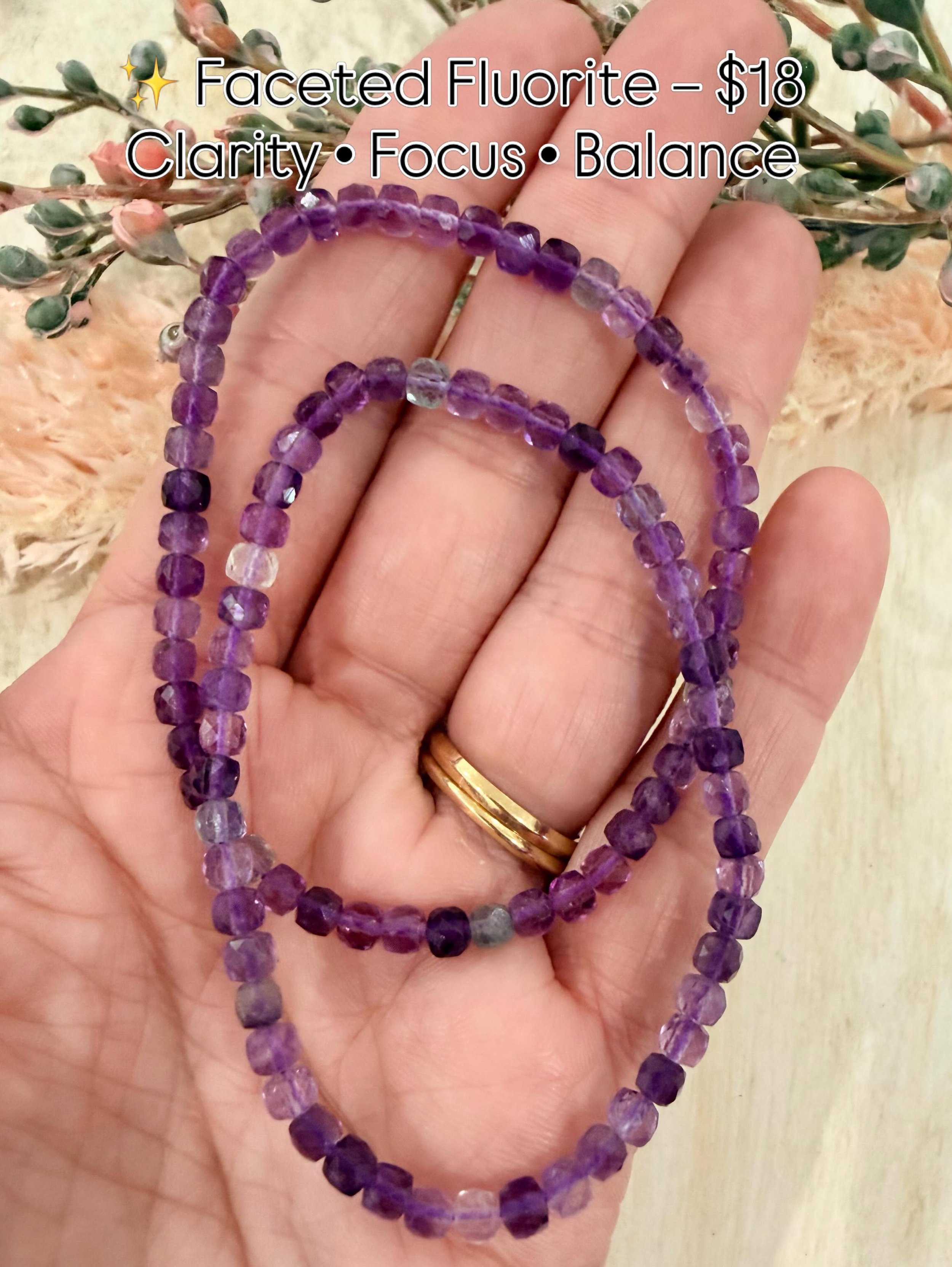 Faceted Fluorite Bracelets