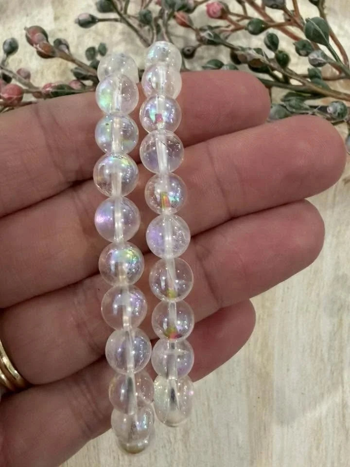 Aura Quartz Beaded Bracelets