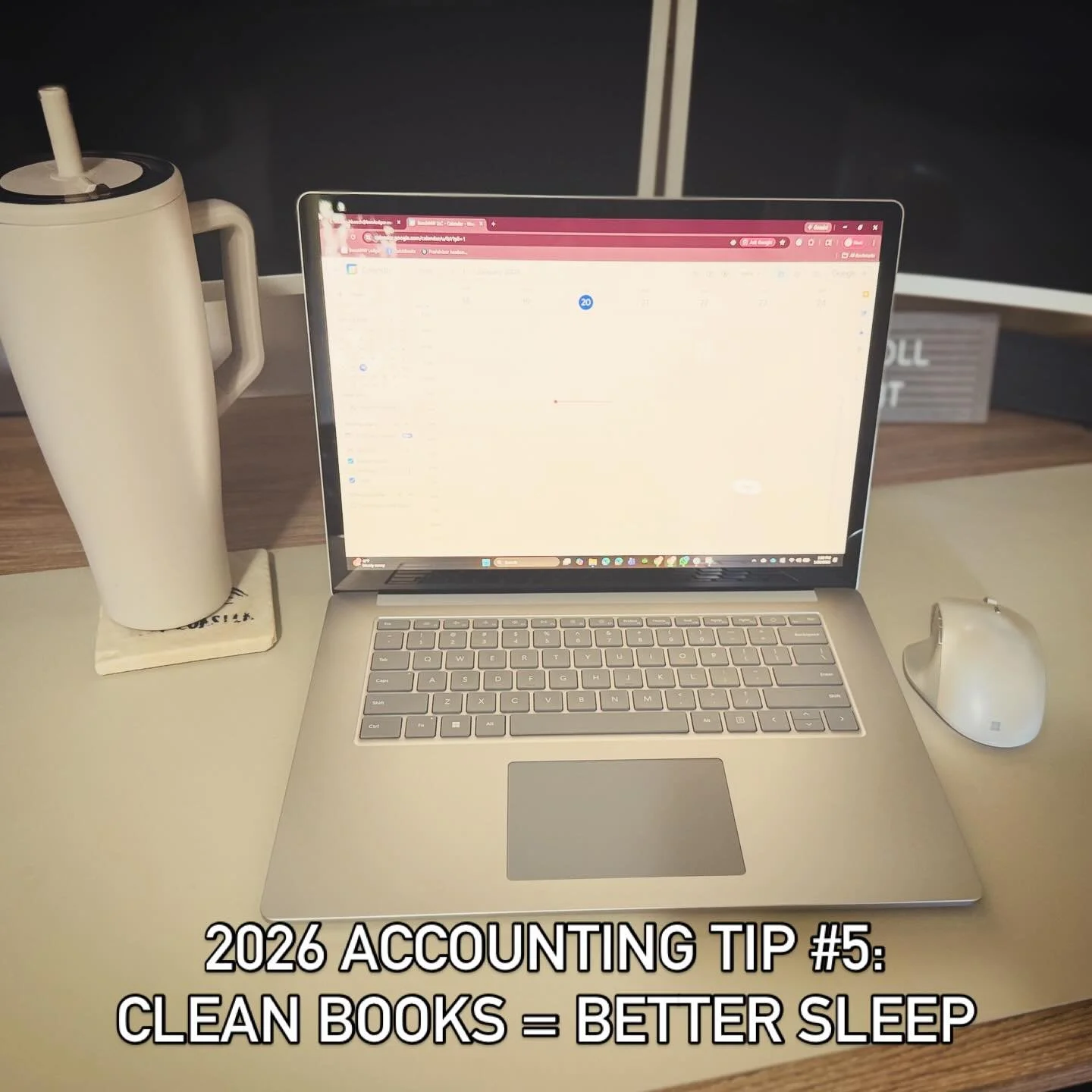 2026 Accounting Tip #5

Clean books don&rsquo;t just help taxes.

They help you sleep.

~ Heather Beach