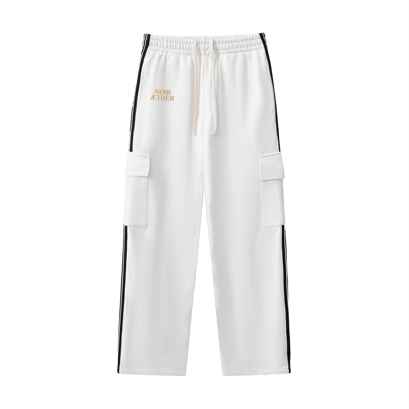 Side Stripe Straight-Leg Pants