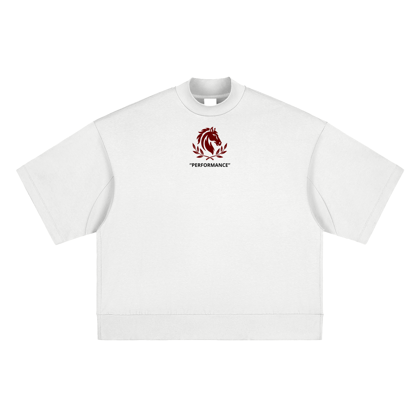 Heavyweight Oversized Mock Neck T-shirt