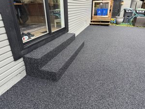 Patio and steps
