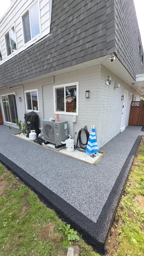 Resurfaced outdoor walkway