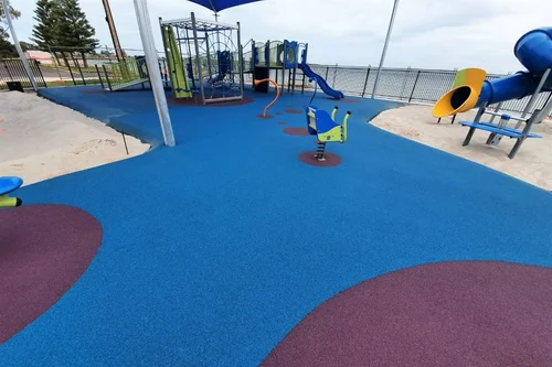 Rubber playground surfacing