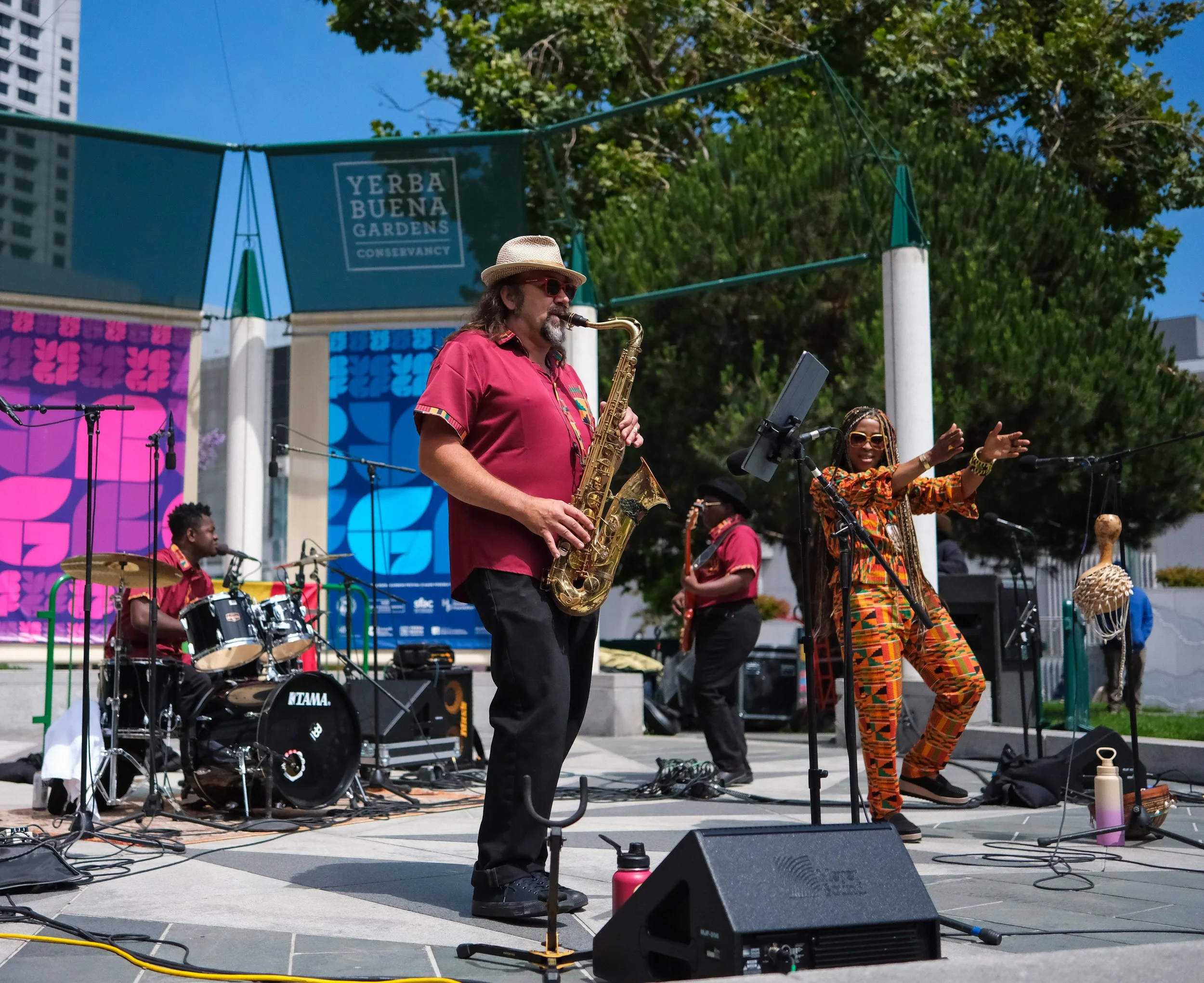 Orchestra Gold performs during the 2025 Yerba Buena Gardens Festivals