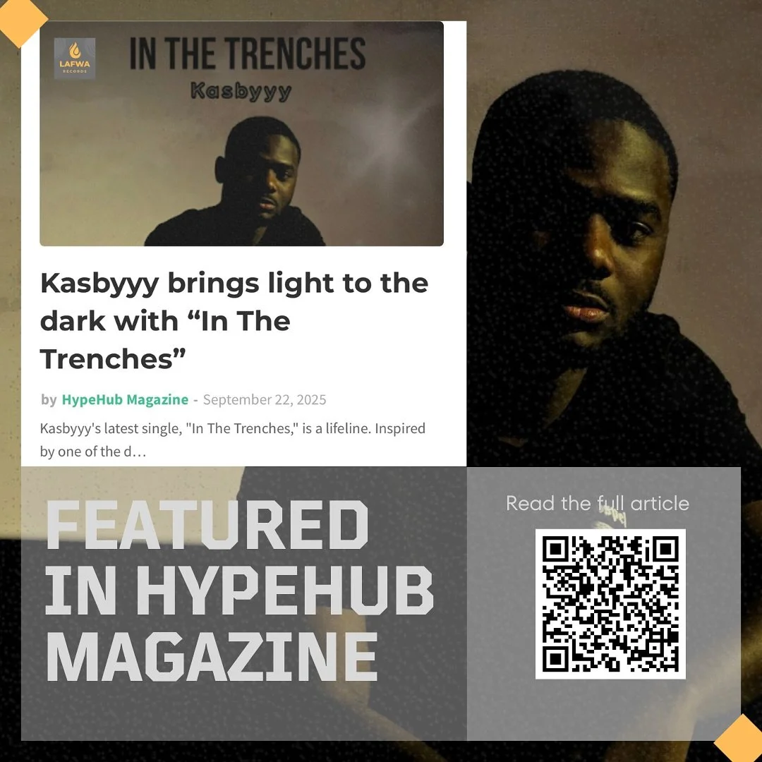🚨BIG NEWS🚨

We&rsquo;re thrilled to announce that our latest single, &ldquo;In The Trenches&rdquo; by @kasbyyy_ has been featured in HypeHub Magazine!

A huge thank you to HypeHub Magazine for this opportunity and for shining a light on rising star