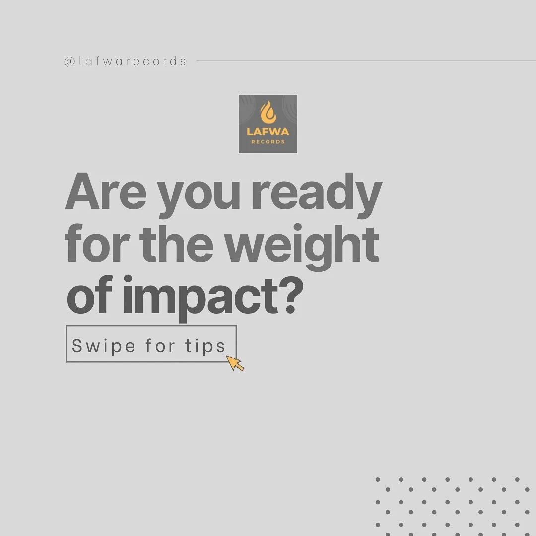 ⚖️ With influence comes responsibility.
It&rsquo;s easy to get caught up in streams, likes, and release dates. But God cares more about your foundation than your platform.

🎶 Impact is powerful &mdash; but without spiritual maturity, it can actually