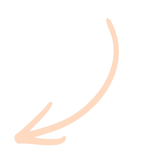 A beige arrow pointing downward to the left on a black background.