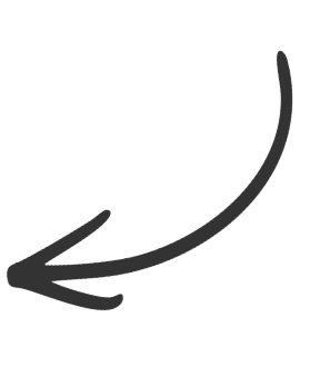 Black arrow pointing downward and to the left, drawn with a thick, curved line.