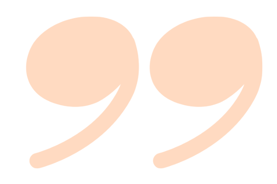 Two large, pink quotation marks on a black background.