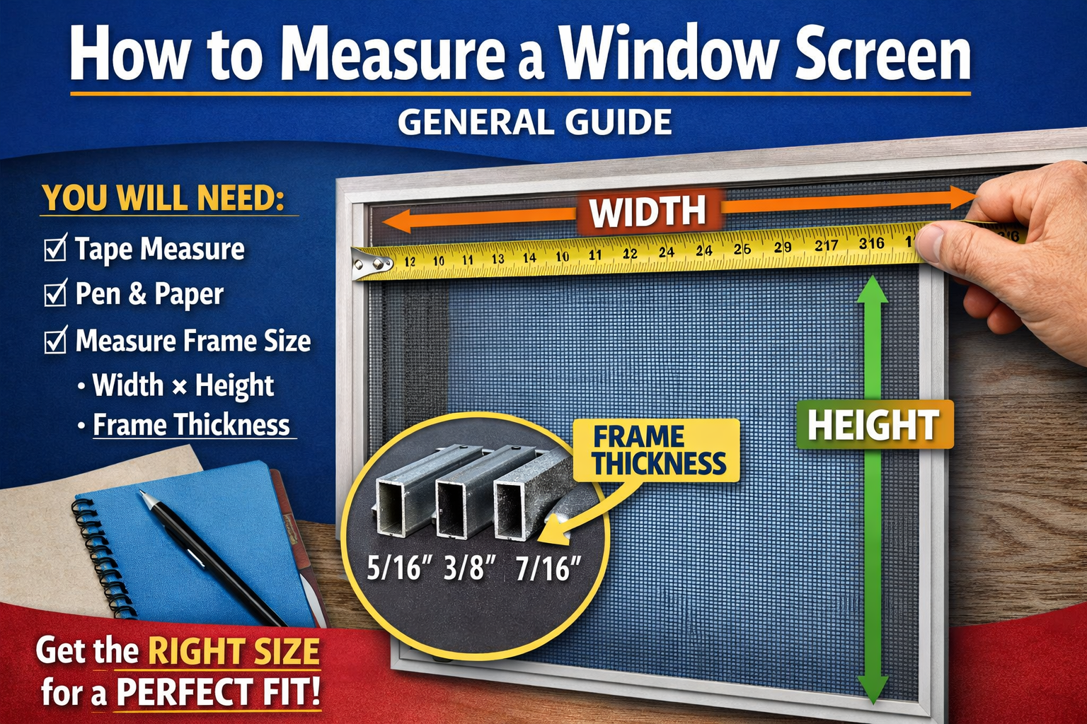 A General Guide On How To Measure A Window Screen For Your Home 