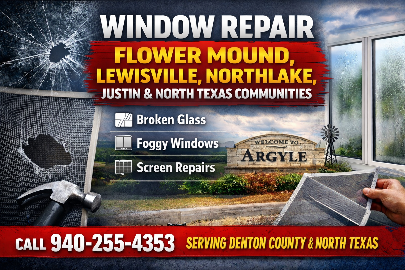 How much will it cost to repair a window?